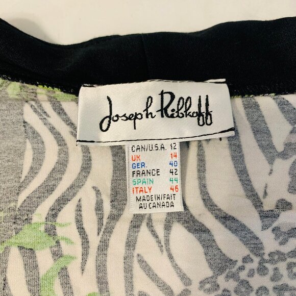 Joseph Ribkoff Multi-Animal Print Top - Picture 2 of 3